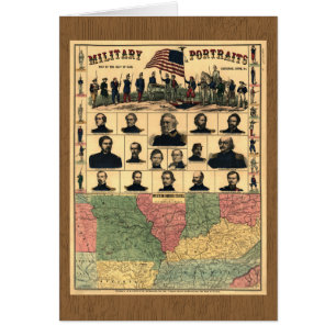 Militaire portretten uit de burgeroorlog 1861, opn