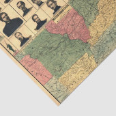 Militaire portretten uit de burgeroorlog, hersteld tissuepapier (Detail)