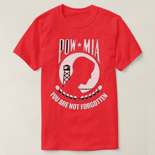 Militaire POW MIA T-shirt (Design voorkant)