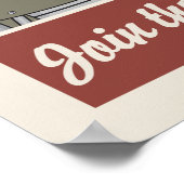 Militaire propaganda tegen  stijl Robot Poster (Hoek)