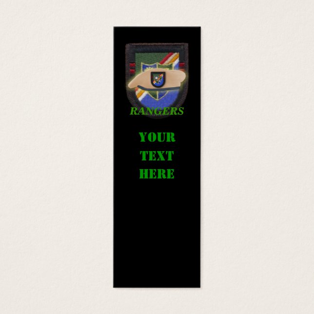 Militaire ranger 75e éclair marqueurs de patch vét (Devant)