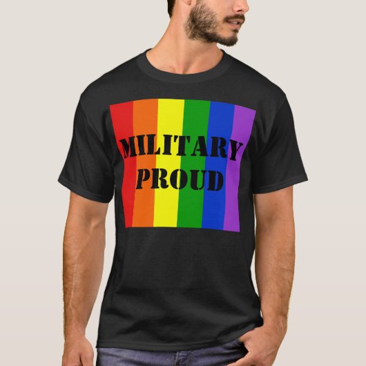 Militaire rode T-Shirt (Voorkant)