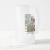 Militaire soldaat held papa vaders dag foto matglas bierpul (Voorkant rechts)