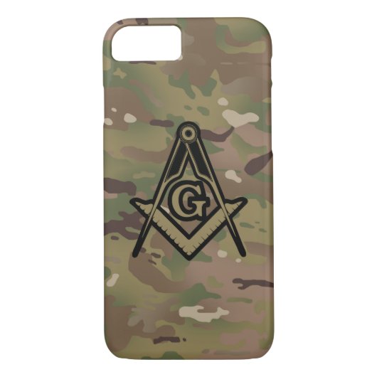 Militaire Square Compass Case-Mate iPhone Case (Achterkant)