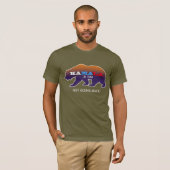 Militaire steun in beweging t-shirt (Voorkant volledig)