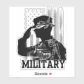 Militaire Sticker (Vel)
