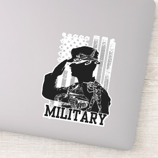 Militaire Sticker (Detail)