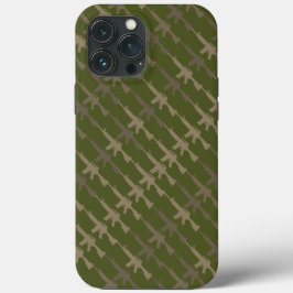 Militaire Stijl Pistool Camouflage Geweer Leger Gr iPhone 13 Pro Max Hoesje