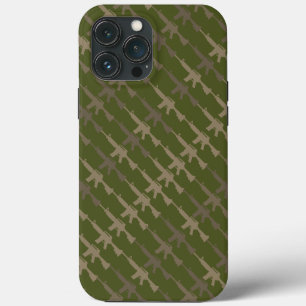 Militaire Stijl Pistool Camouflage Geweer Leger Gr iPhone 13 Pro Max Hoesje