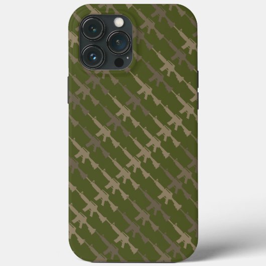 Militaire Stijl Pistool Camouflage Geweer Leger Gr Case-Mate iPhone Case (Achterkant)