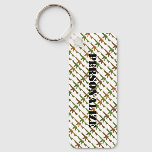 Militaire Stijl Pistool Camouflage GI Geweer Cool  Sleutelhanger (Voorkant)