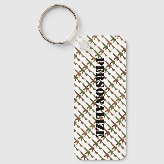 Militaire stijl Pistool Camouflage GI geweer Cool  Sleutelhanger (Voorkant)