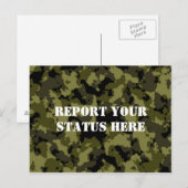 militaire stijl van Camouflage Briefkaart (Voorkant / Achterkant)