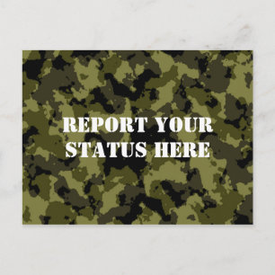 militaire stijl van Camouflage Briefkaart
