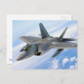 Militaire straaljager briefkaart (Voorkant / Achterkant)