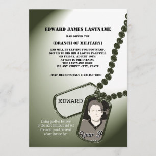 Militaire Stuur Off Dog Tags Foto Kaart