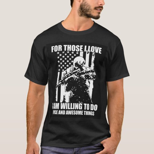 Militaire T-shirt (Voorkant)