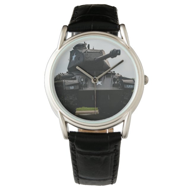 Militaire tank horloge (Voorkant)