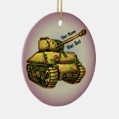 Militaire tank keramisch ornament (Rechts)