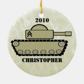 Militaire tank keramisch ornament (Achterkant)