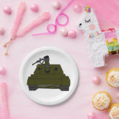 Militaire tank papieren bordje (Feest)