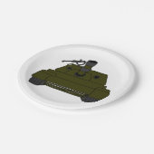 Militaire tank papieren bordje (Gekanteld)