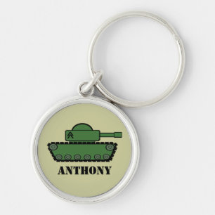 Militaire tank sleutelhanger