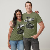 Militaire tank T-shirt Ik hou van grote tanks WW2 (Unisex)