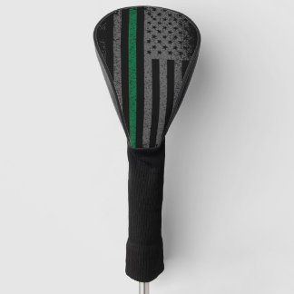 Militaire Thin Green Line American Flag  Golfheadcover