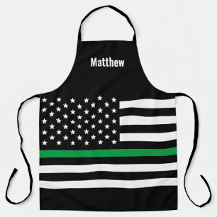 Militaire Thin Green Line American Flag Schort