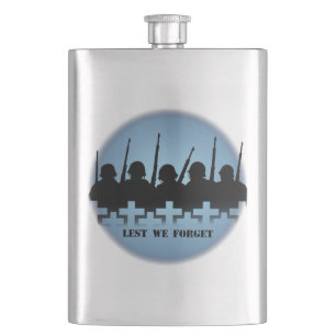 Militaire trilkolf Lest We vergeten Drink Flask Flacon