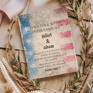 Militaire uniforme luchtmacht bruiloft uitnodiging