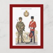 militaire uniformen, Royal Engineers Briefkaart (Voorkant)