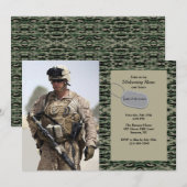 Militaire vermoeidheidsfoto kaart (Voorkant / Achterkant)