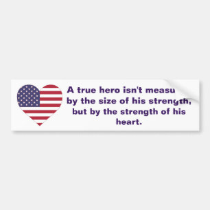 Militaire Veteraan Soldaat American Flag Hero Quot Bumpersticker