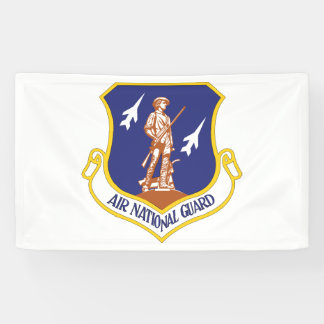 Militaire veteraan van de Nationale Garde Spandoek