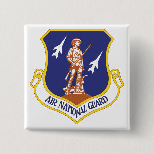 Militaire veteraan van de Nationale Garde Vierkante Button 5,1 Cm