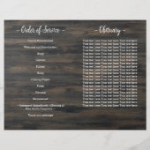 Militaire Viering van het Leven Begrafenisprogramm (Achterkant)