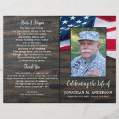 Militaire Viering van het Leven Begrafenisprogramm (Voorkant)