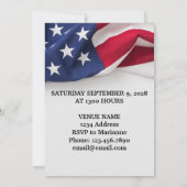 Militaire Viering van het Leven Service Amerikaans Kaart (Achterkant)