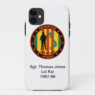 Militaire Vietnamoorlogsveteraan op maat gemaakte iPhone 11 Hoesje