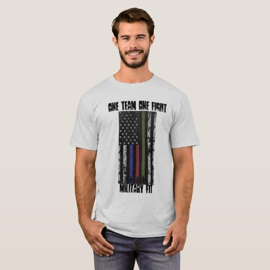 Militaire vlag voor t-shirt (Voorkant volledig)