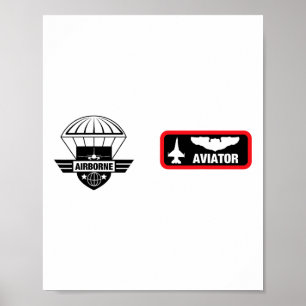 Militaire vluchteling Jet Fighter Pilot Halloween Poster