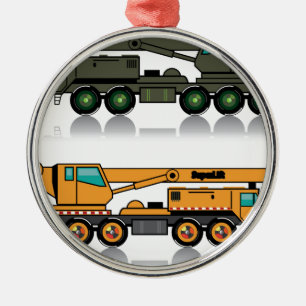 Militaire vrachtwagen metalen ornament