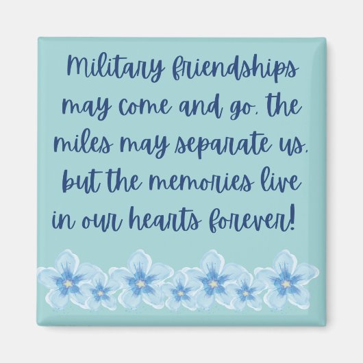 Militaire vriendschap kom en ga Magnet Magneet (Voorkant)