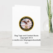  militaire vrolijke kerst Kaart (Achterkant)