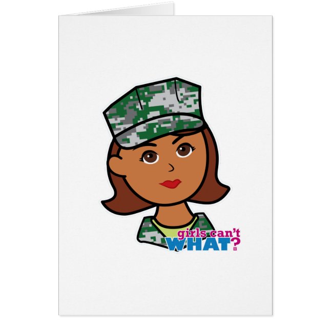 Militaire vrouw (Voorkant)