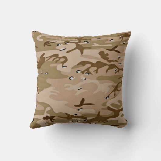 Militaire woestijnzand Camo Pillow Kussen (Achterkant)