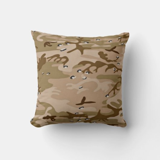 Militaire woestijnzand Camo Pillow Kussen (Voorkant)