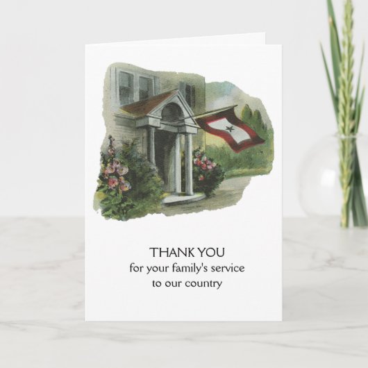 Militaires : Merci pour le service de la famille (Devant)